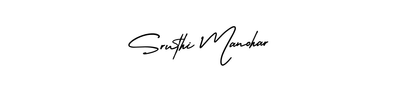 It looks lik you need a new signature style for name Sruthi Manohar. Design unique handwritten (AmerikaSignatureDemo-Regular) signature with our free signature maker in just a few clicks. Sruthi Manohar signature style 3 images and pictures png