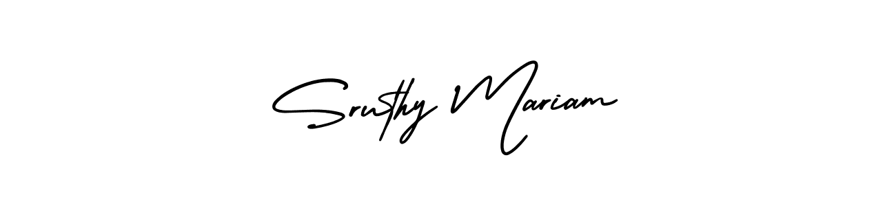 Similarly AmerikaSignatureDemo-Regular is the best handwritten signature design. Signature creator online .You can use it as an online autograph creator for name Sruthy Mariam. Sruthy Mariam signature style 3 images and pictures png