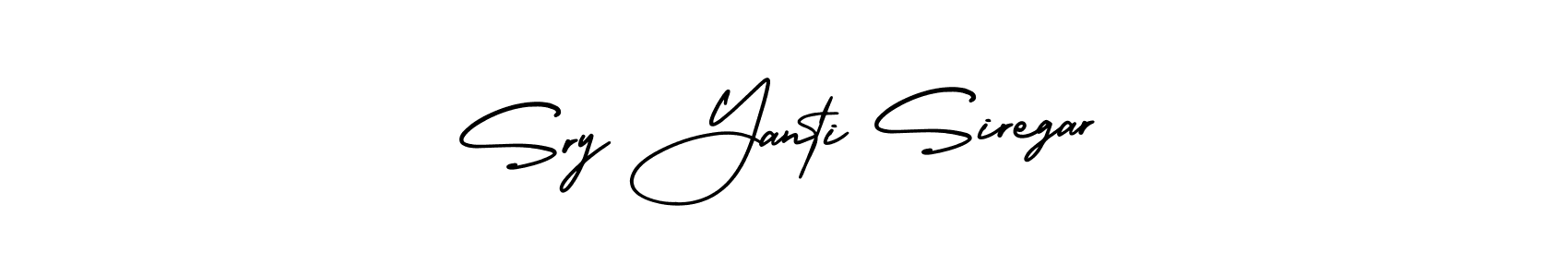 Also You can easily find your signature by using the search form. We will create Sry Yanti Siregar name handwritten signature images for you free of cost using AmerikaSignatureDemo-Regular sign style. Sry Yanti Siregar signature style 3 images and pictures png