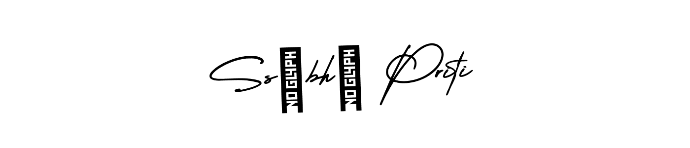 Make a beautiful signature design for name Ssûbhâ Priti. With this signature (AmerikaSignatureDemo-Regular) style, you can create a handwritten signature for free. Ssûbhâ Priti signature style 3 images and pictures png