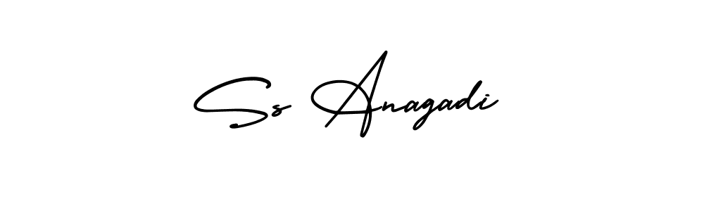 Use a signature maker to create a handwritten signature online. With this signature software, you can design (AmerikaSignatureDemo-Regular) your own signature for name Ss Anagadi. Ss Anagadi signature style 3 images and pictures png