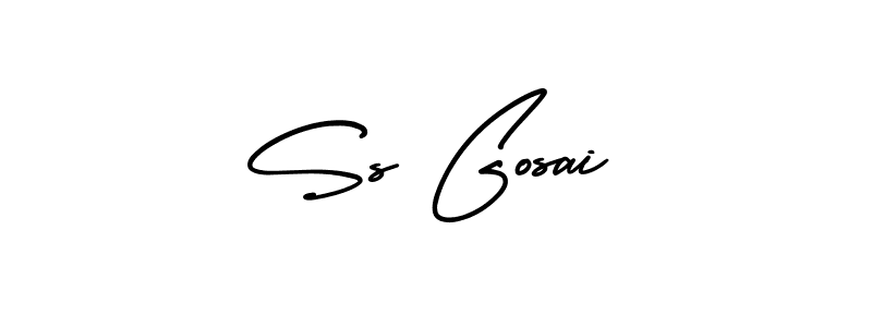 if you are searching for the best signature style for your name Ss Gosai. so please give up your signature search. here we have designed multiple signature styles  using AmerikaSignatureDemo-Regular. Ss Gosai signature style 3 images and pictures png