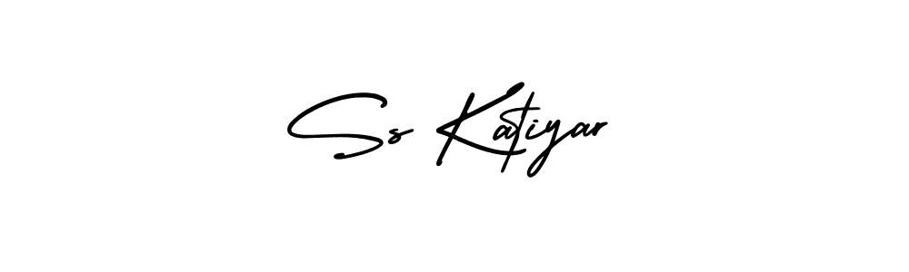 Ss Katiyar stylish signature style. Best Handwritten Sign (AmerikaSignatureDemo-Regular) for my name. Handwritten Signature Collection Ideas for my name Ss Katiyar. Ss Katiyar signature style 3 images and pictures png