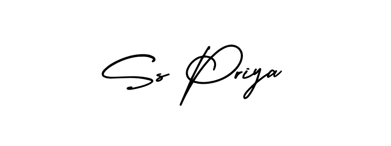 Design your own signature with our free online signature maker. With this signature software, you can create a handwritten (AmerikaSignatureDemo-Regular) signature for name Ss Priya. Ss Priya signature style 3 images and pictures png
