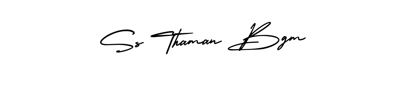 Best and Professional Signature Style for Ss Thaman Bgm. AmerikaSignatureDemo-Regular Best Signature Style Collection. Ss Thaman Bgm signature style 3 images and pictures png