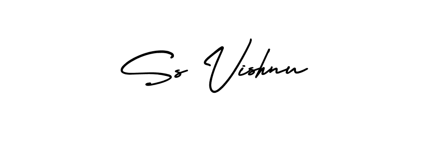 Create a beautiful signature design for name Ss Vishnu. With this signature (AmerikaSignatureDemo-Regular) fonts, you can make a handwritten signature for free. Ss Vishnu signature style 3 images and pictures png