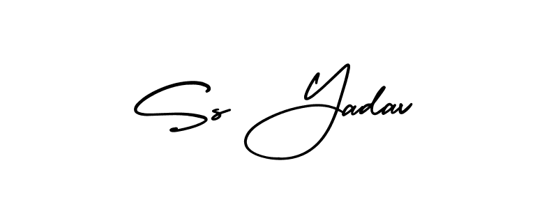 Also You can easily find your signature by using the search form. We will create Ss Yadav name handwritten signature images for you free of cost using AmerikaSignatureDemo-Regular sign style. Ss Yadav signature style 3 images and pictures png