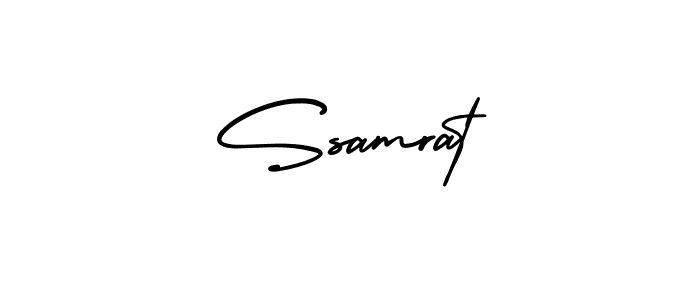 You should practise on your own different ways (AmerikaSignatureDemo-Regular) to write your name (Ssamrat) in signature. don't let someone else do it for you. Ssamrat signature style 3 images and pictures png