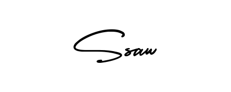 Designed for modern professionals: Ssaw name signature crafted with AmerikaSignatureDemo-Regular script. Ready for digital PDF workflows. Ssaw signature style 3 images and pictures png