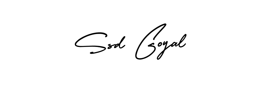 Use a signature maker to create a handwritten signature online. With this signature software, you can design (AmerikaSignatureDemo-Regular) your own signature for name Ssd Goyal. Ssd Goyal signature style 3 images and pictures png