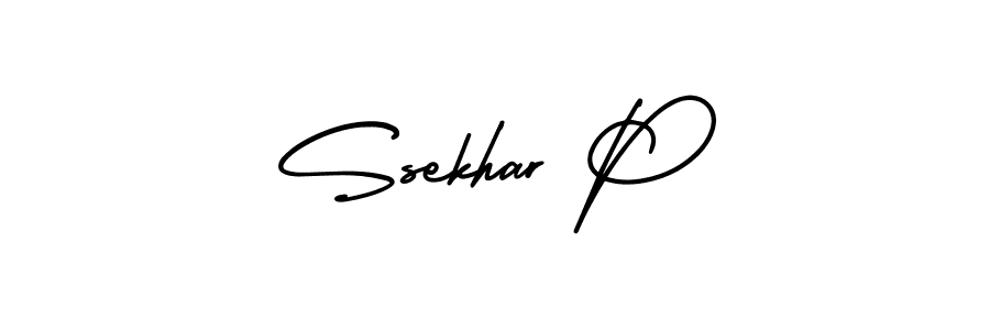 Make a beautiful signature design for name Ssekhar P. Use this online signature maker to create a handwritten signature for free. Ssekhar P signature style 3 images and pictures png
