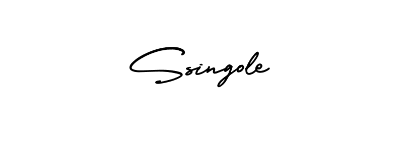 The best way (AmerikaSignatureDemo-Regular) to make a short signature is to pick only two or three words in your name. The name Ssingole include a total of six letters. For converting this name. Ssingole signature style 3 images and pictures png