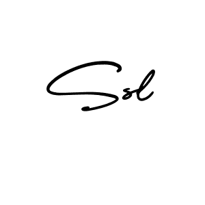 Design your own signature with our free online signature maker. With this signature software, you can create a handwritten (AmerikaSignatureDemo-Regular) signature for name Ssl. Ssl signature style 3 images and pictures png