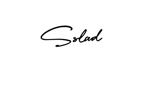 The best way (AmerikaSignatureDemo-Regular) to make a short signature is to pick only two or three words in your name. The name Sslad include a total of six letters. For converting this name. Sslad signature style 3 images and pictures png