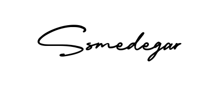 Looking for an artistic signature for Ssmedegar? The AmerikaSignatureDemo-Regular calligraphy style gives a sophisticated flow suitable for business cards and emails. Ssmedegar signature style 3 images and pictures png