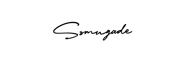 How to make Ssmugade name signature. Use AmerikaSignatureDemo-Regular style for creating short signs online. This is the latest handwritten sign. Ssmugade signature style 3 images and pictures png