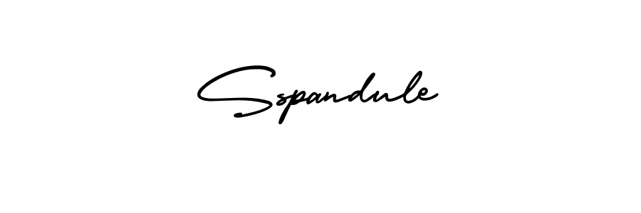 Also we have Sspandule name is the best signature style. Create professional handwritten signature collection using AmerikaSignatureDemo-Regular autograph style. Sspandule signature style 3 images and pictures png