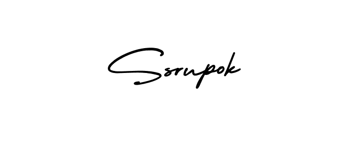 How to Draw Ssrupok signature style? AmerikaSignatureDemo-Regular is a latest design signature styles for name Ssrupok. Ssrupok signature style 3 images and pictures png