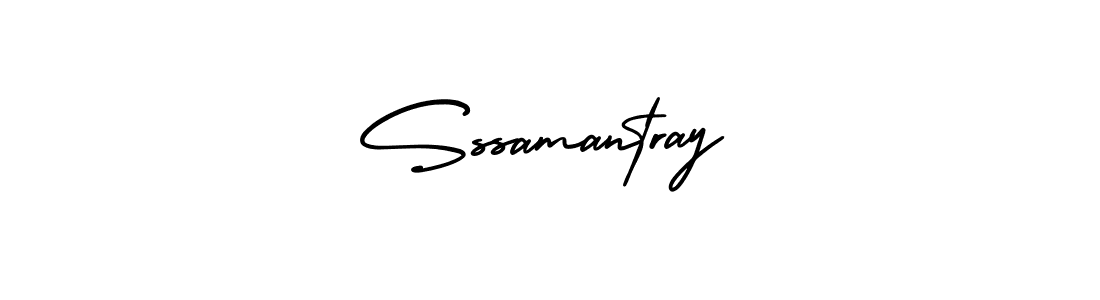 The best way (AmerikaSignatureDemo-Regular) to make a short signature is to pick only two or three words in your name. The name Sssamantray include a total of six letters. For converting this name. Sssamantray signature style 3 images and pictures png