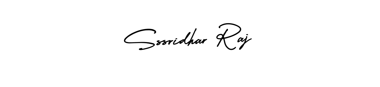 The best way (AmerikaSignatureDemo-Regular) to make a short signature is to pick only two or three words in your name. The name Sssridhar Raj include a total of six letters. For converting this name. Sssridhar Raj signature style 3 images and pictures png