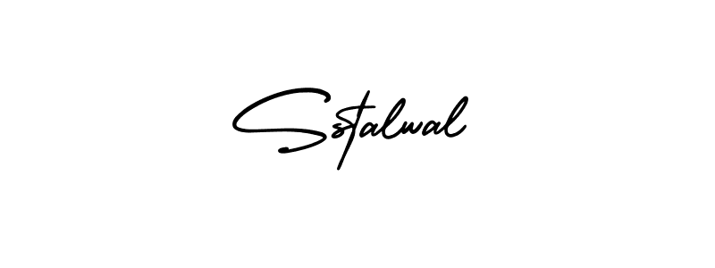 How to Draw Sstalwal signature style? AmerikaSignatureDemo-Regular is a latest design signature styles for name Sstalwal. Sstalwal signature style 3 images and pictures png