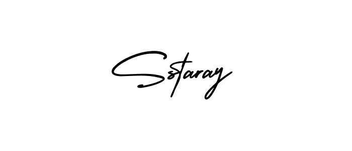 How to make Sstaray name signature. Use AmerikaSignatureDemo-Regular style for creating short signs online. This is the latest handwritten sign. Sstaray signature style 3 images and pictures png