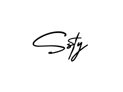 Create a beautiful signature design for name Ssty. With this signature (AmerikaSignatureDemo-Regular) fonts, you can make a handwritten signature for free. Ssty signature style 3 images and pictures png