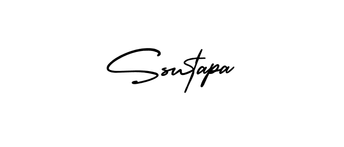 Design your own signature with our free online signature maker. With this signature software, you can create a handwritten (AmerikaSignatureDemo-Regular) signature for name Ssutapa. Ssutapa signature style 3 images and pictures png