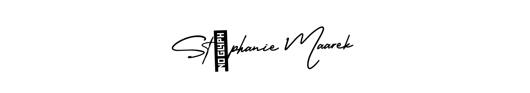 Check out images of Autograph of Stéphanie Maarek name. Actor Stéphanie Maarek Signature Style. AmerikaSignatureDemo-Regular is a professional sign style online. Stéphanie Maarek signature style 3 images and pictures png