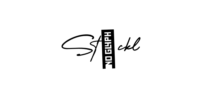 Also You can easily find your signature by using the search form. We will create Stöckl name handwritten signature images for you free of cost using AmerikaSignatureDemo-Regular sign style. Stöckl signature style 3 images and pictures png