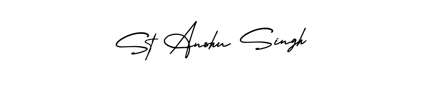 See photos of St Anshu Singh official signature by Spectra . Check more albums & portfolios. Read reviews & check more about AmerikaSignatureDemo-Regular font. St Anshu Singh signature style 3 images and pictures png