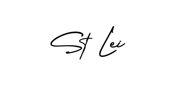 This is the best signature style for the St Lei name. Also you like these signature font (AmerikaSignatureDemo-Regular). Mix name signature. St Lei signature style 3 images and pictures png