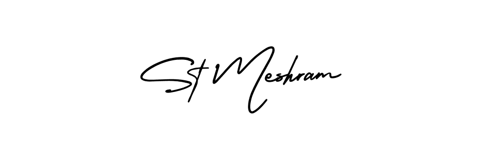 Best and Professional Signature Style for St Meshram. AmerikaSignatureDemo-Regular Best Signature Style Collection. St Meshram signature style 3 images and pictures png