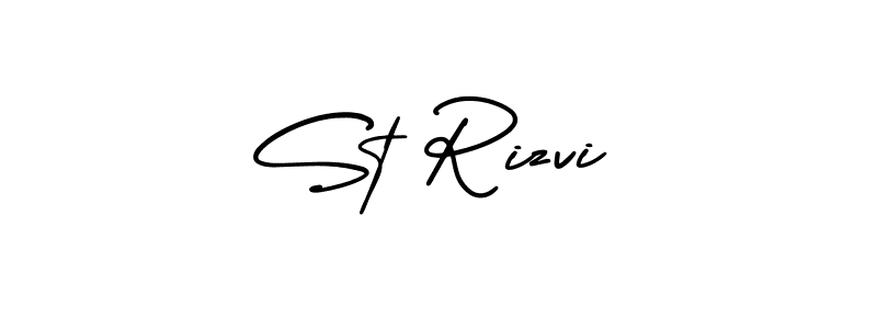 Make a beautiful signature design for name St Rizvi. Use this online signature maker to create a handwritten signature for free. St Rizvi signature style 3 images and pictures png