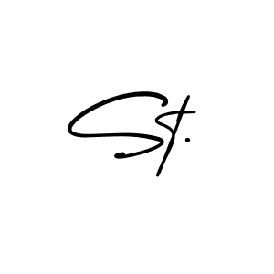 Also we have St. name is the best signature style. Create professional handwritten signature collection using AmerikaSignatureDemo-Regular autograph style. St. signature style 3 images and pictures png