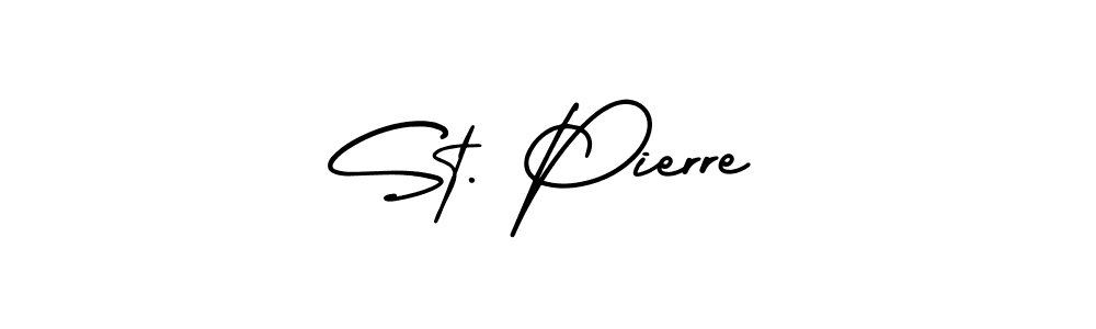 Also You can easily find your signature by using the search form. We will create St. Pierre name handwritten signature images for you free of cost using AmerikaSignatureDemo-Regular sign style. St. Pierre signature style 3 images and pictures png