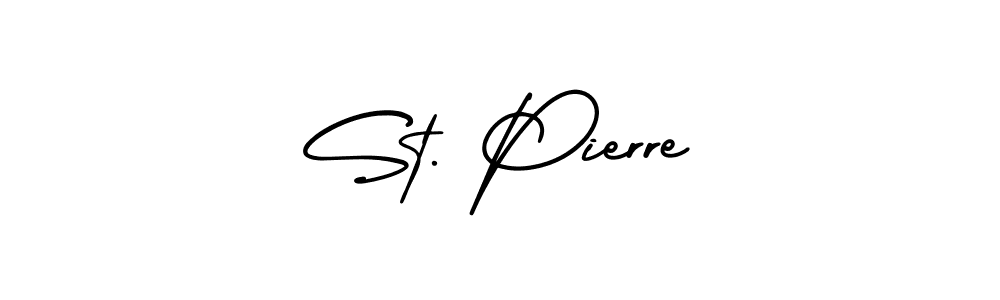 Similarly AmerikaSignatureDemo-Regular is the best handwritten signature design. Signature creator online .You can use it as an online autograph creator for name St. Pierre. St. Pierre signature style 3 images and pictures png