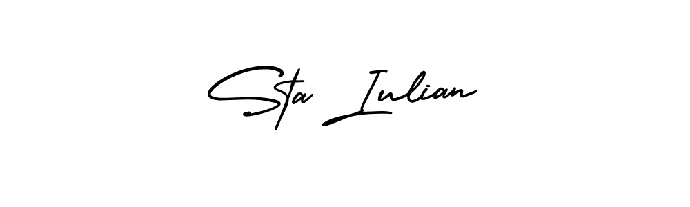 Also You can easily find your signature by using the search form. We will create Sta Iulian name handwritten signature images for you free of cost using AmerikaSignatureDemo-Regular sign style. Sta Iulian signature style 3 images and pictures png