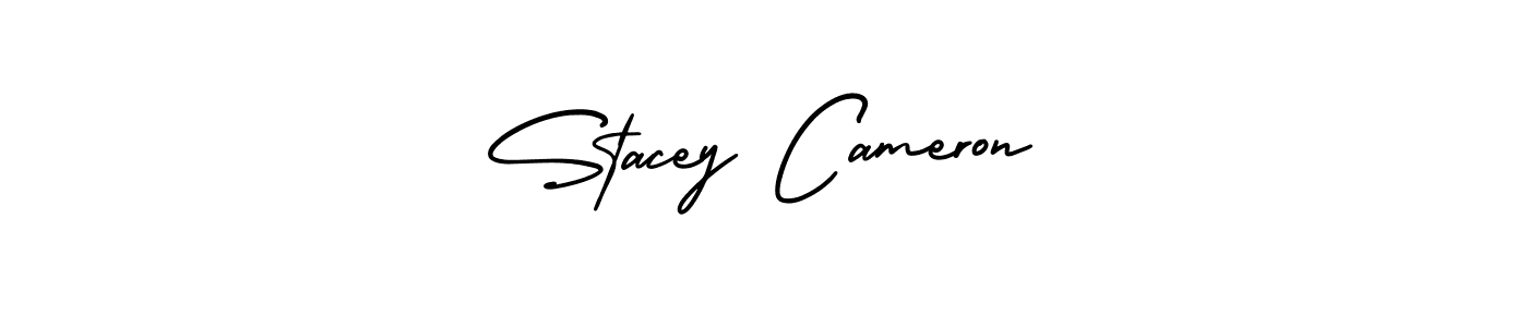 Make a beautiful signature design for name Stacey Cameron. With this signature (AmerikaSignatureDemo-Regular) style, you can create a handwritten signature for free. Stacey Cameron signature style 3 images and pictures png