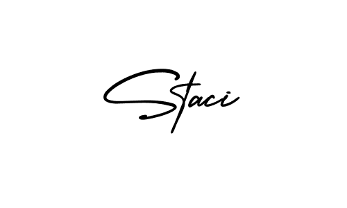 Use a signature maker to create a handwritten signature online. With this signature software, you can design (AmerikaSignatureDemo-Regular) your own signature for name Staci. Staci signature style 3 images and pictures png