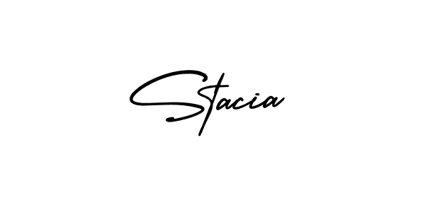 AmerikaSignatureDemo-Regular is a professional signature style that is perfect for those who want to add a touch of class to their signature. It is also a great choice for those who want to make their signature more unique. Get Stacia name to fancy signature for free. Stacia signature style 3 images and pictures png