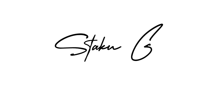 if you are searching for the best signature style for your name Staku G. so please give up your signature search. here we have designed multiple signature styles  using AmerikaSignatureDemo-Regular. Staku G signature style 3 images and pictures png
