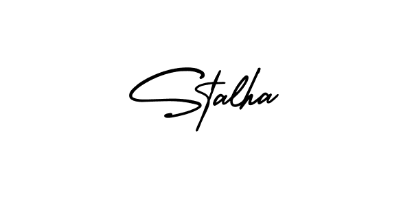 This is the best signature style for the Stalha name. Also you like these signature font (AmerikaSignatureDemo-Regular). Mix name signature. Stalha signature style 3 images and pictures png