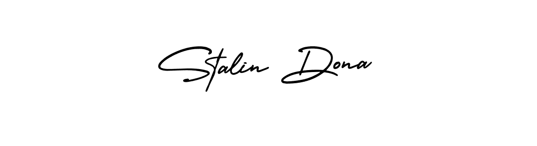 Design your own signature with our free online signature maker. With this signature software, you can create a handwritten (AmerikaSignatureDemo-Regular) signature for name Stalin Dona. Stalin Dona signature style 3 images and pictures png