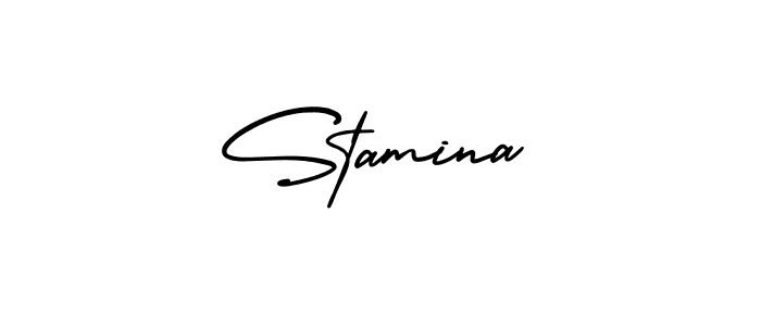 Create a beautiful signature design for name Stamina. With this signature (AmerikaSignatureDemo-Regular) fonts, you can make a handwritten signature for free. Stamina signature style 3 images and pictures png