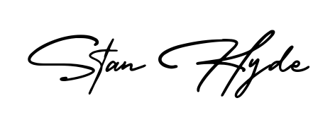 Explore multiple handwriting variations for Stan Hyde including this stunning AmerikaSignatureDemo-Regular design. Free to use across all platforms. Stan Hyde signature style 3 images and pictures png