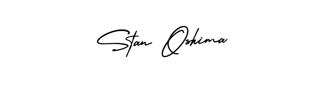 Make a beautiful signature design for name Stan Oshima. With this signature (AmerikaSignatureDemo-Regular) style, you can create a handwritten signature for free. Stan Oshima signature style 3 images and pictures png