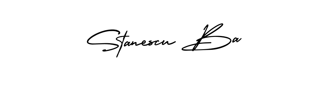 Stanescu Ba stylish signature style. Best Handwritten Sign (AmerikaSignatureDemo-Regular) for my name. Handwritten Signature Collection Ideas for my name Stanescu Ba. Stanescu Ba signature style 3 images and pictures png