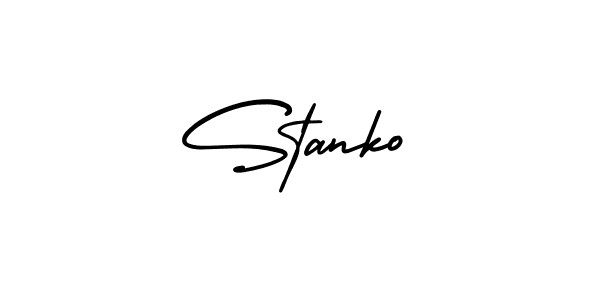 Make a short Stanko signature style. Manage your documents anywhere anytime using AmerikaSignatureDemo-Regular. Create and add eSignatures, submit forms, share and send files easily. Stanko signature style 3 images and pictures png