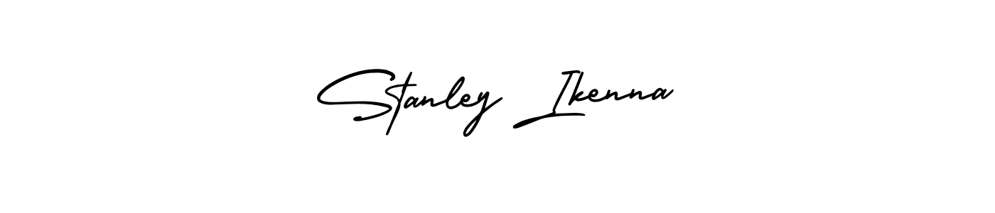 Make a beautiful signature design for name Stanley Ikenna. With this signature (AmerikaSignatureDemo-Regular) style, you can create a handwritten signature for free. Stanley Ikenna signature style 3 images and pictures png